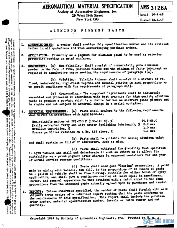 SAE AMS3128A PDF