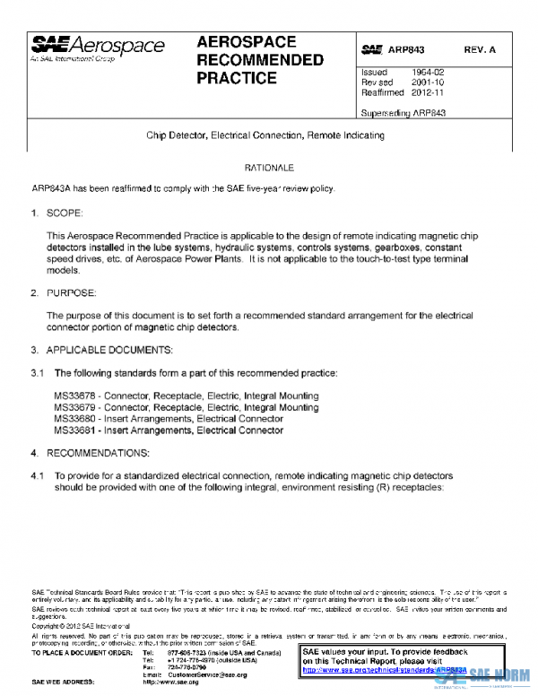SAE ARP843A PDF