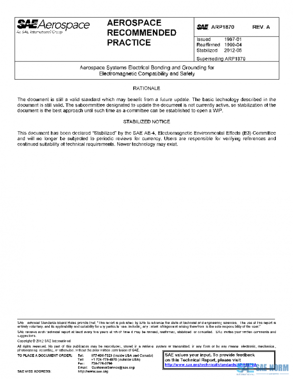 SAE ARP1870A PDF