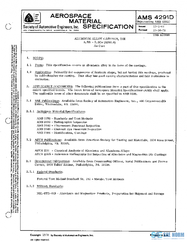 SAE AMS4291D PDF