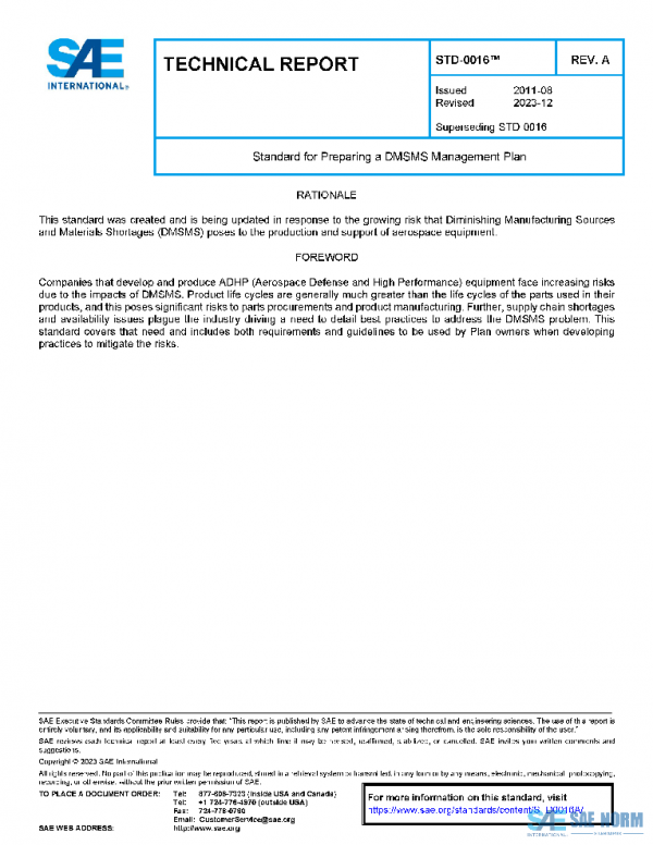 SAE STD0016A PDF