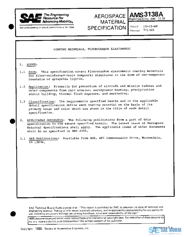 SAE AMS3138A PDF