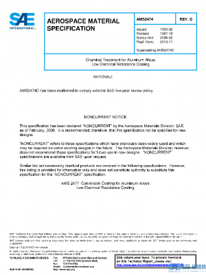 SAE AMS2474D PDF SAE AMS2474D PDF