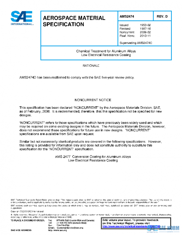 SAE AMS2474D PDF