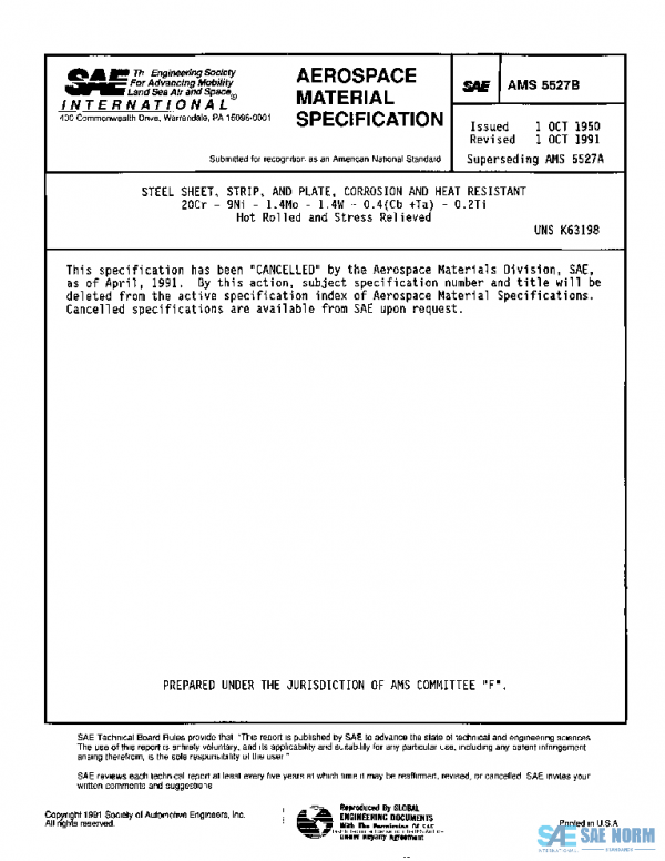 SAE AMS5527B PDF SAE AMS5527B PDF