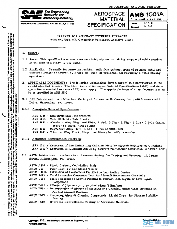 SAE AMS1531A PDF
