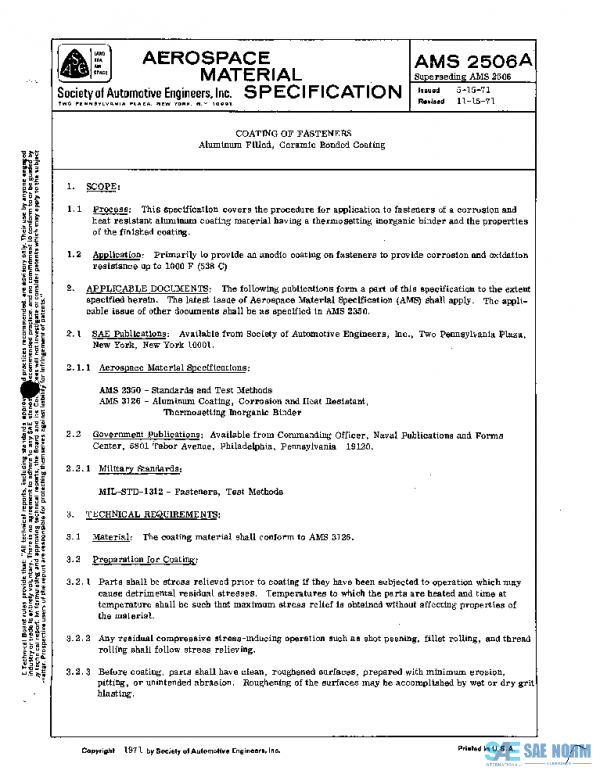 SAE AMS2506A PDF