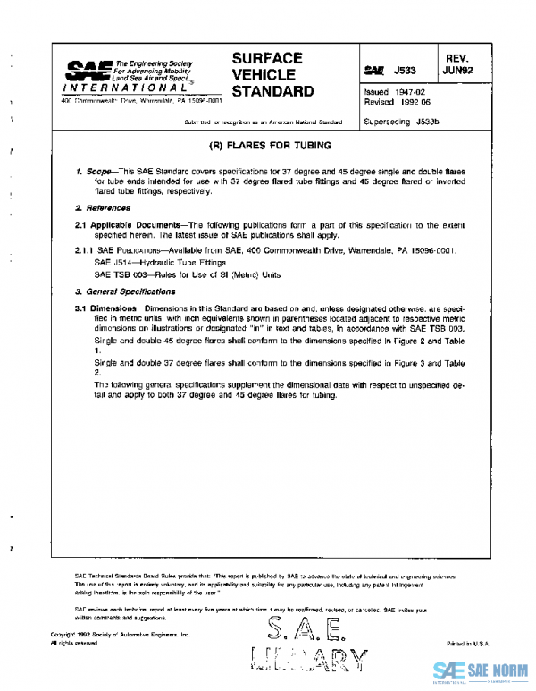 SAE J533_199206 PDF SAE J533_199206 PDF