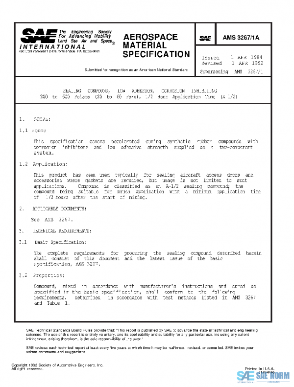 SAE AMS3267/1A PDF
