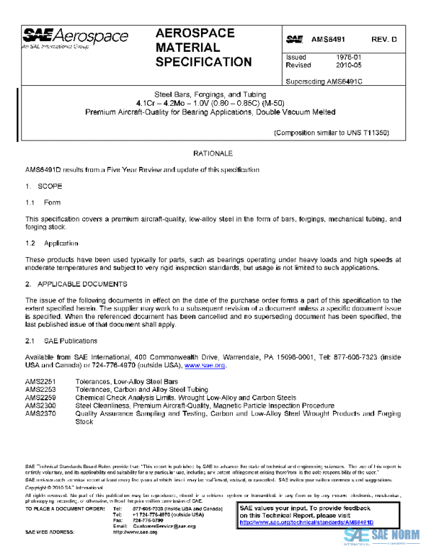 SAE AMS6491D PDF