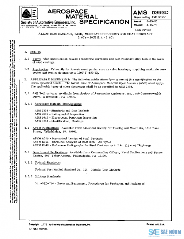 SAE AMS5393D PDF
