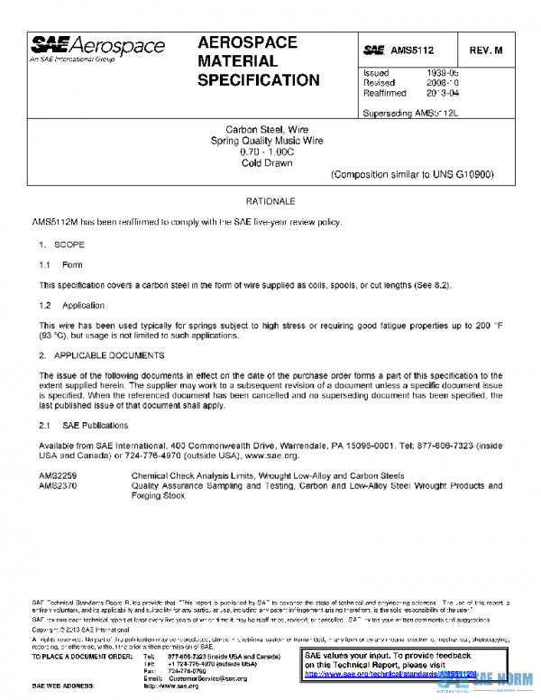 SAE AMS5112M PDF