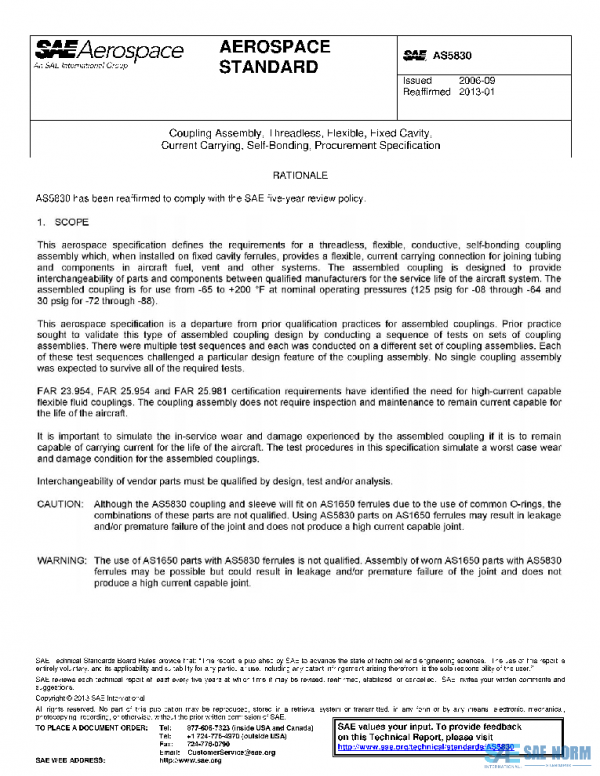 SAE AS5830 PDF