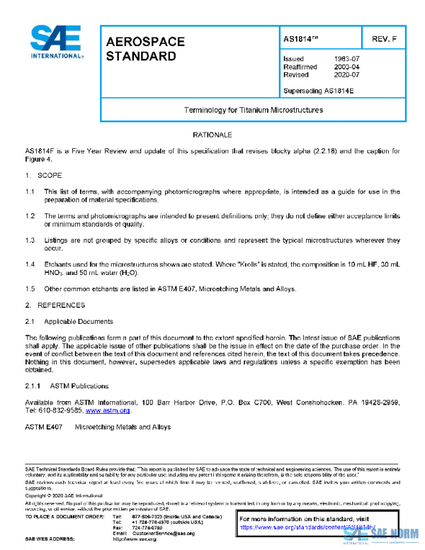 SAE AS1814F PDF SAE AS1814F PDF