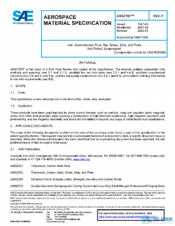 SAE AMS7707F PDF