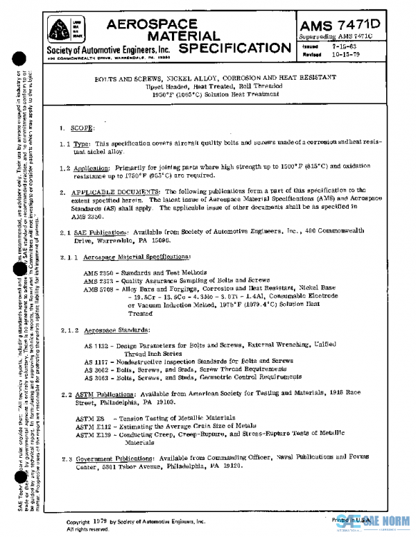 SAE AMS7471D PDF