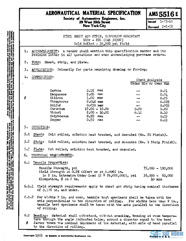 SAE AMS5516E PDF SAE AMS5516E PDF