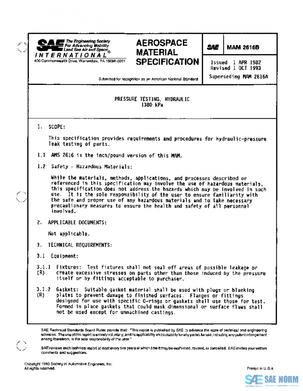 SAE MAM2616B PDF