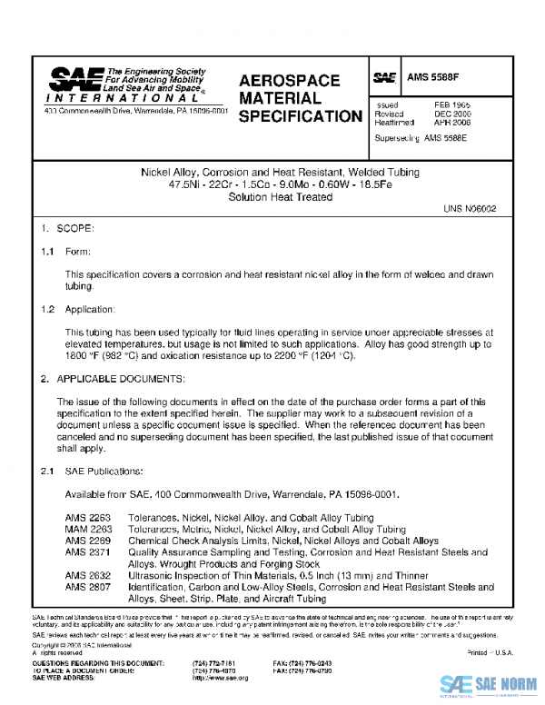 SAE AMS5588F PDF