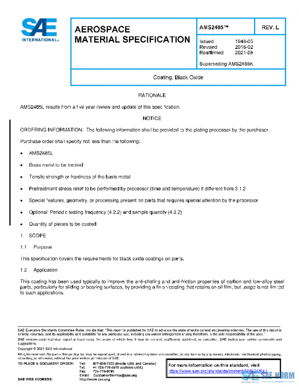 SAE AMS2485L PDF SAE AMS2485L PDF