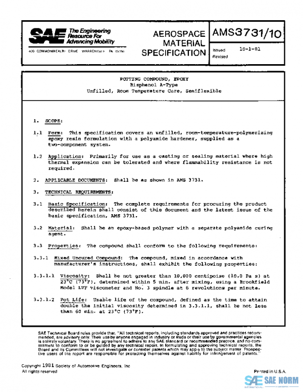 SAE AMS3731/10 PDF