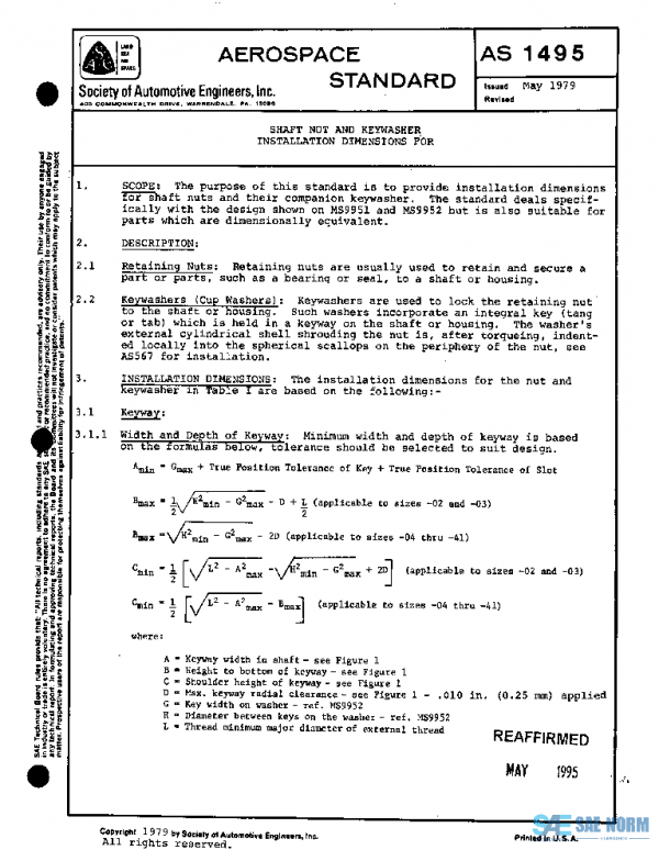 SAE AS1495 PDF