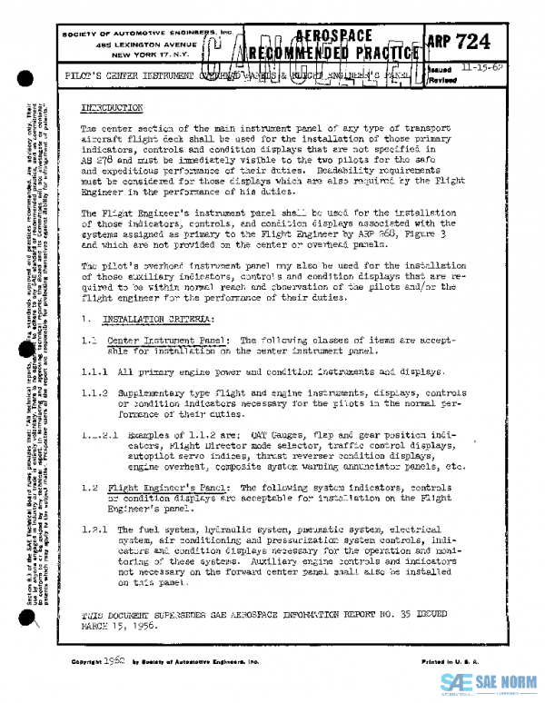 SAE ARP724 PDF