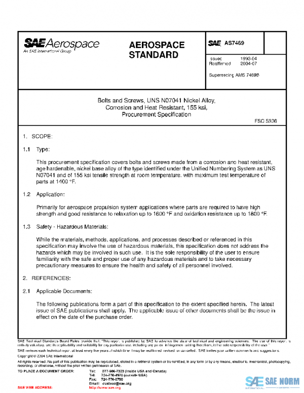 SAE AS7469 PDF SAE AS7469 PDF