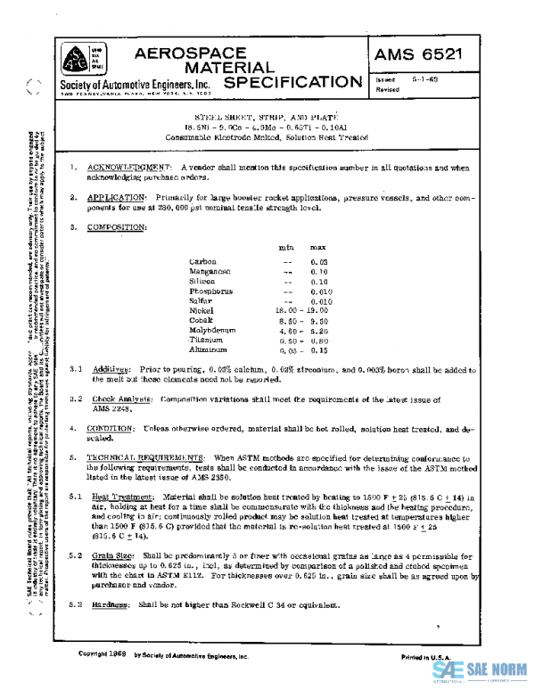 SAE AMS6521 PDF