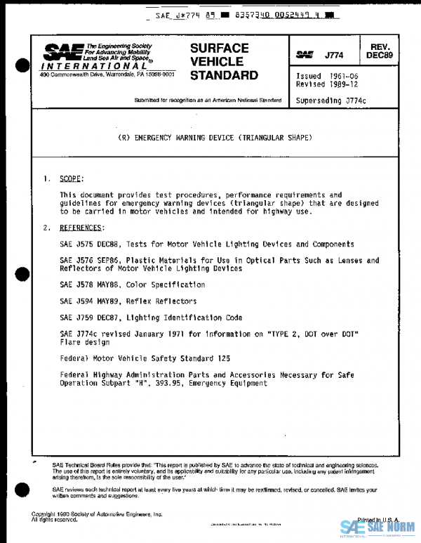 SAE J774_198912 PDF