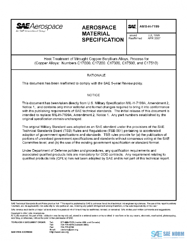 SAE AMSH7199 PDF SAE AMSH7199 PDF