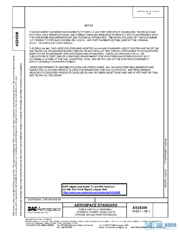 SAE AS24208 PDF SAE AS24208 PDF