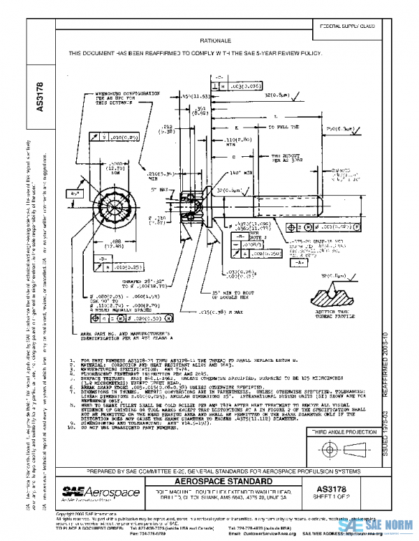 SAE AS3178 PDF SAE AS3178 PDF