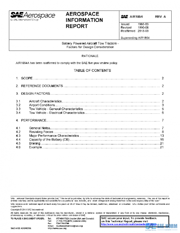 SAE AIR1854A PDF SAE AIR1854A PDF