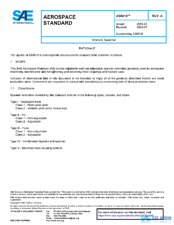 SAE AS6018A PDF SAE AS6018A PDF