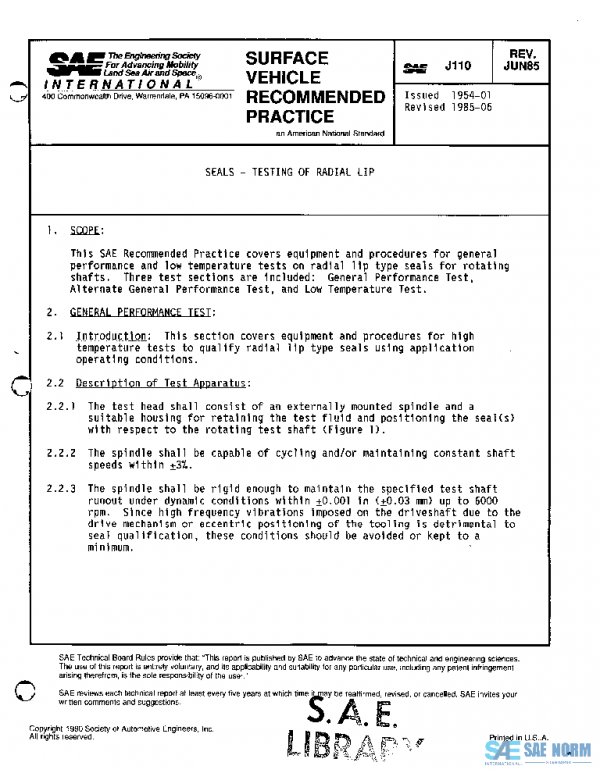 SAE J110_198506 PDF