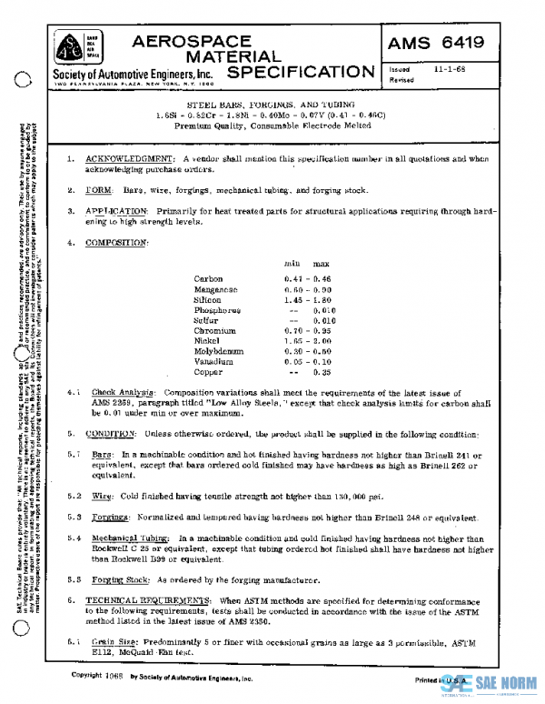 SAE AMS6419 PDF SAE AMS6419 PDF