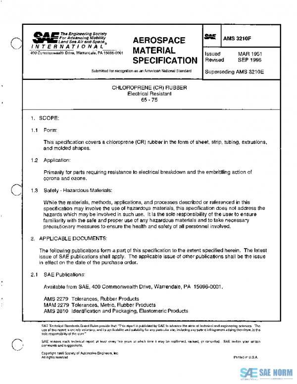 SAE AMS3210F PDF SAE AMS3210F PDF