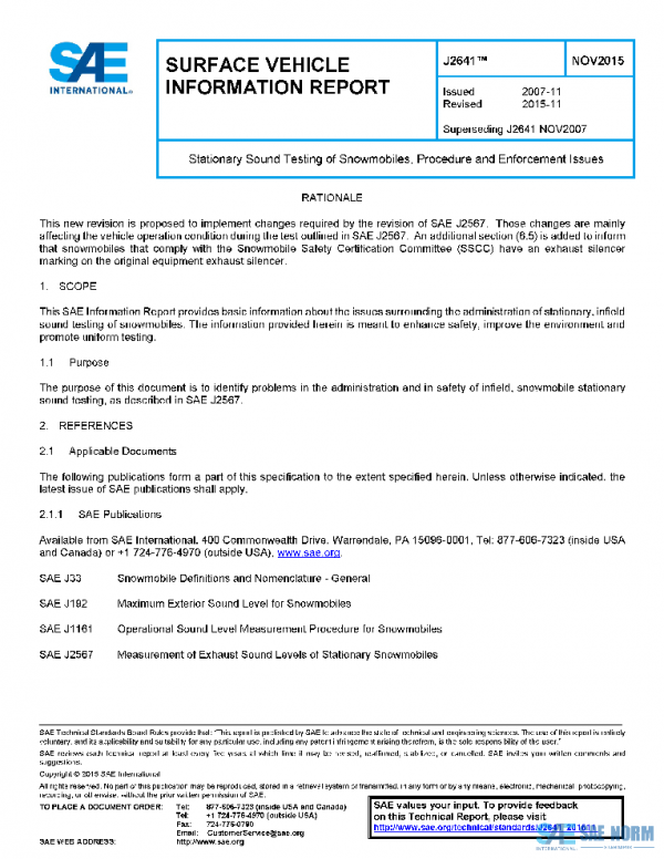 SAE J2641_201511 PDF