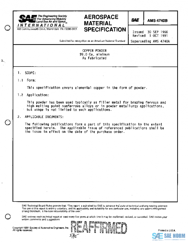 SAE AMS4740B PDF