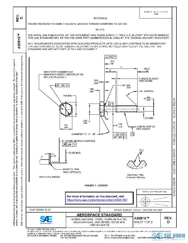 SAE AS9516D PDF SAE AS9516D PDF