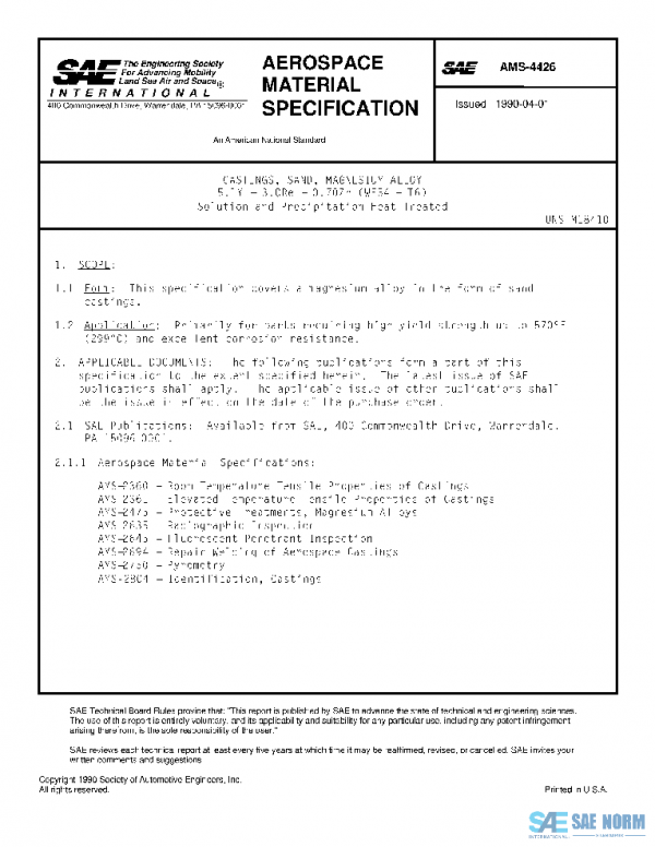 SAE AMS4426 PDF