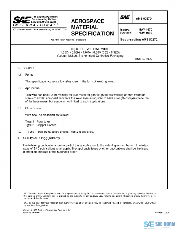 SAE AMS5027D PDF
