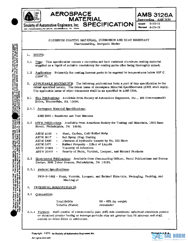 SAE AMS3126A PDF