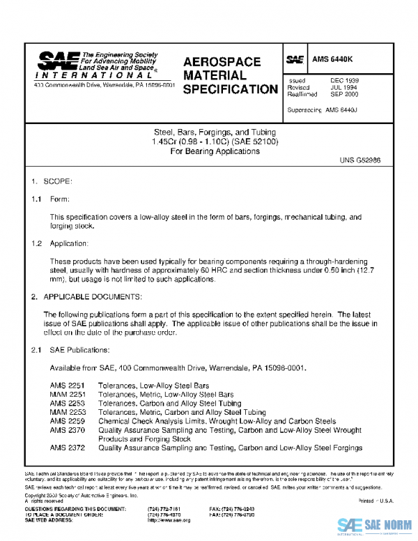 SAE AMS6440K PDF