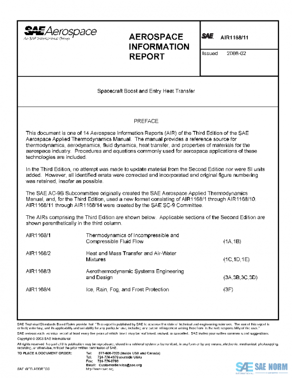 SAE AIR1168/11 PDF SAE AIR1168/11 PDF