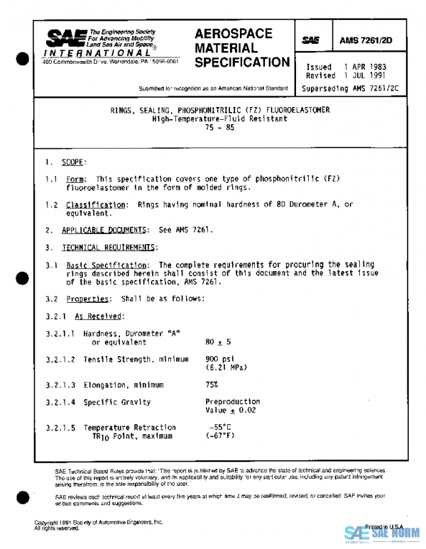 SAE AMS7261/2D PDF