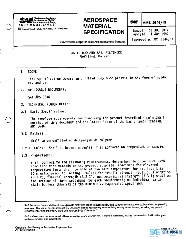 SAE AMS3644/1B PDF