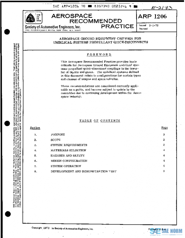 SAE ARP1206 PDF