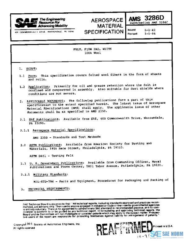 SAE AMS3286D PDF
